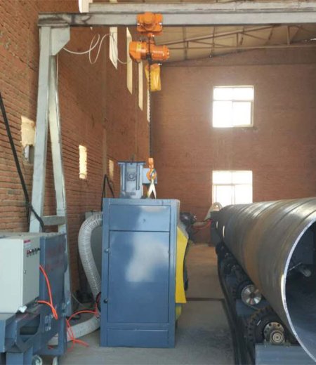  hanging type outer wall shot blasting machine 